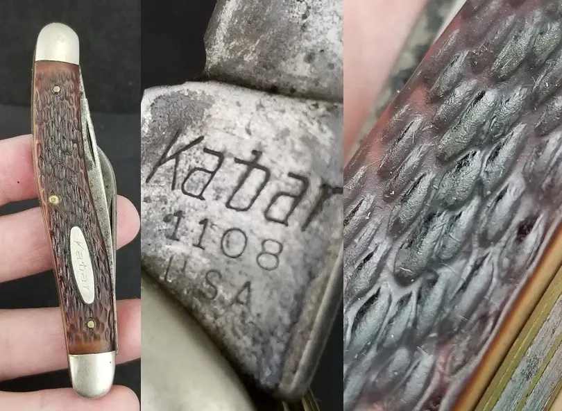 Ka-Bar 1108 stockman pocket knife 1955-1-65