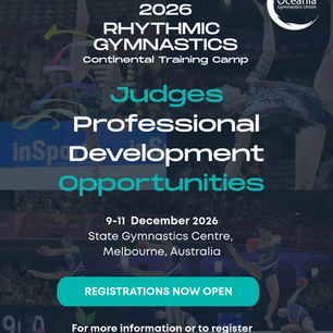 Professional development opportunity for Rhythmic Gymnastics judges