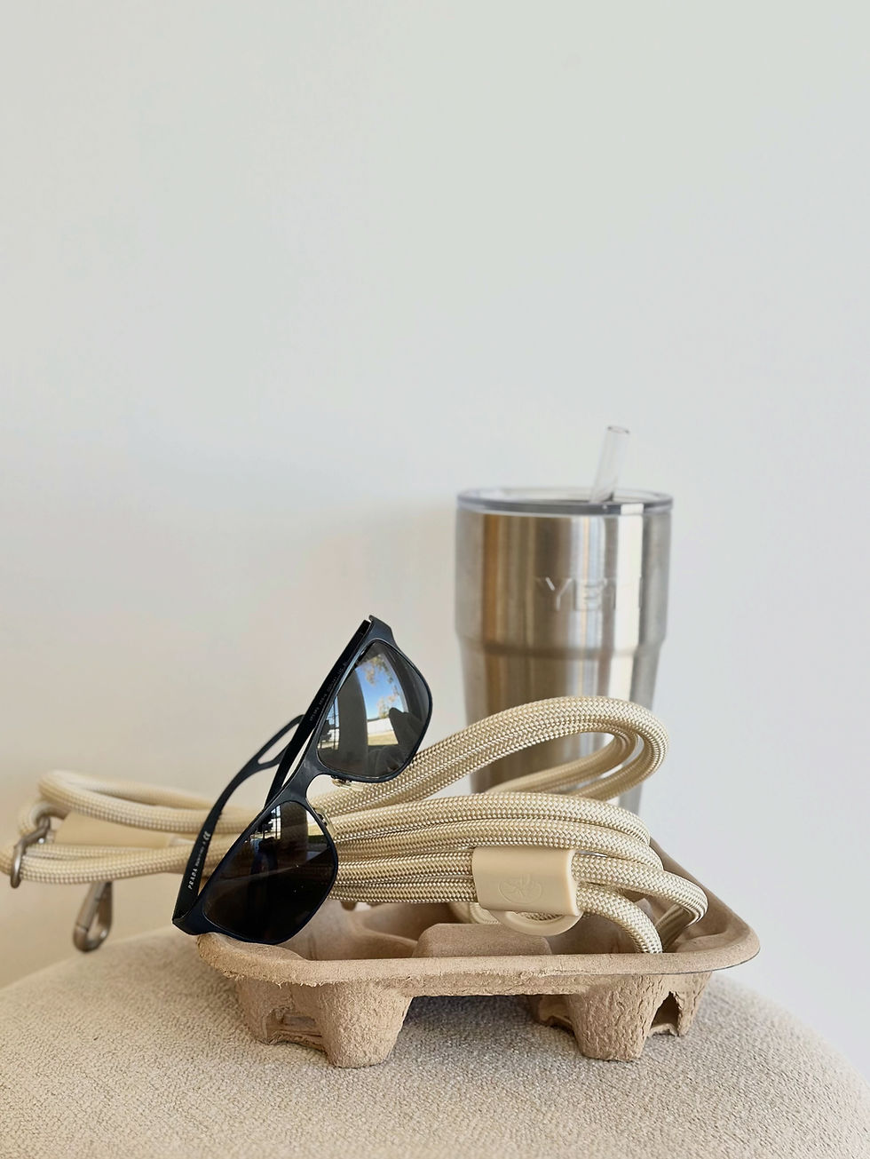 Thumbnail: Hands Free Dog Leash - Oat Beige