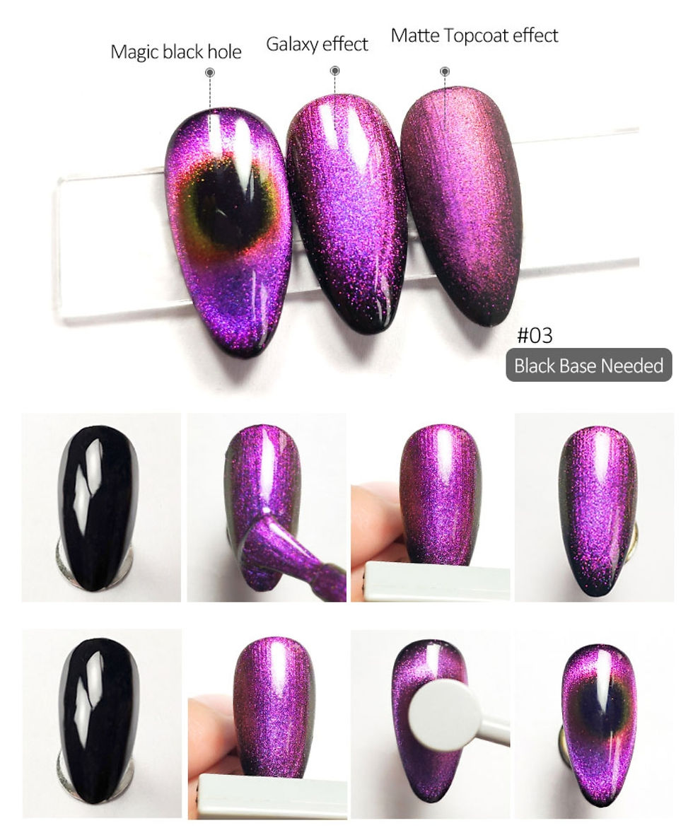 Thumbnail: Galaxy cat eye gel polish 15g/5ml 12 colour magic effect UV led gel