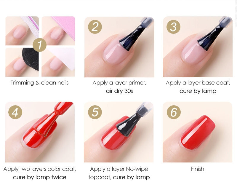 Thumbnail: 3 pcs set air-dry acid free primer UV base coat top coat gel polish 7.5ml lot