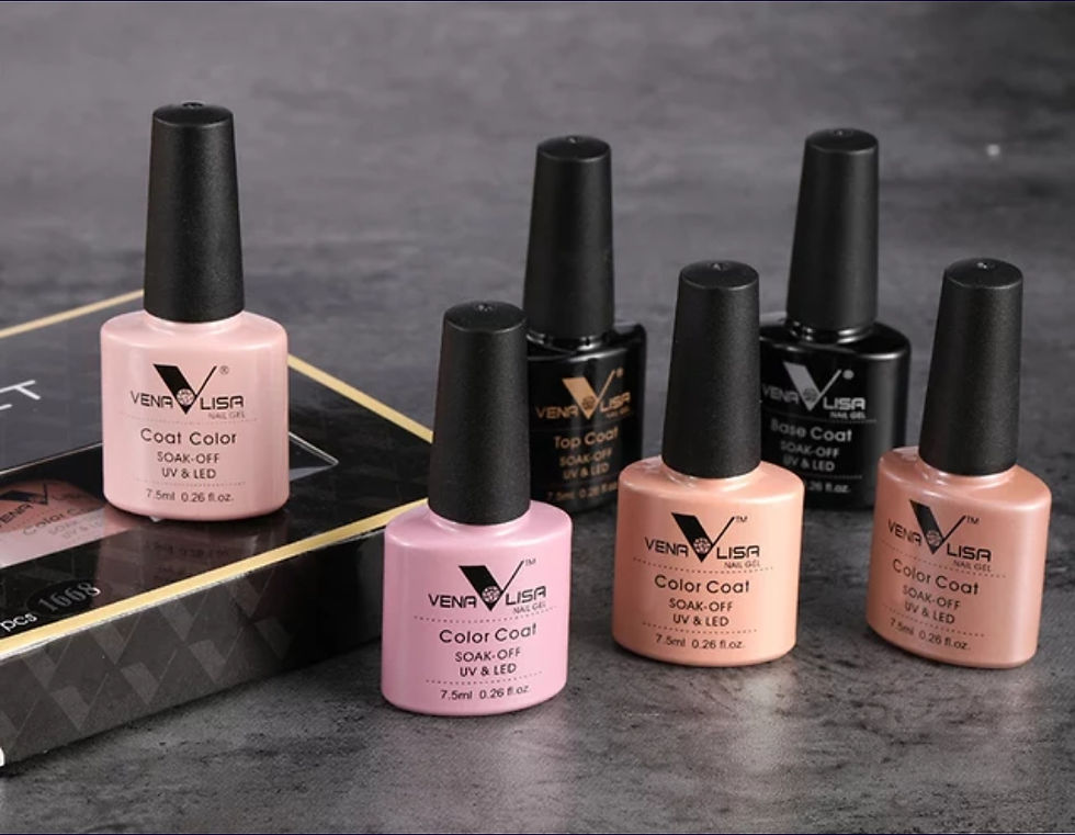 Thumbnail: Venalisa 6 pcs set 7.5 ml gel polish base coat top and 4 colours long lasting