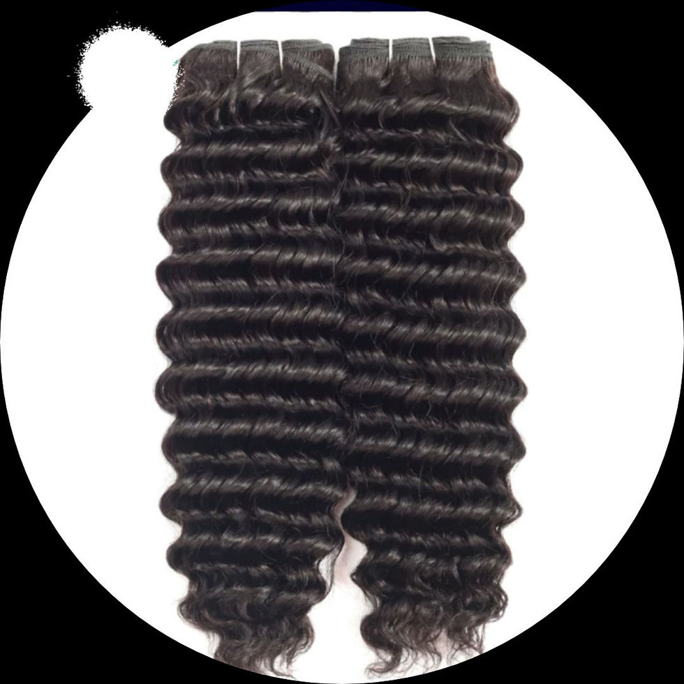 Thumbnail: Virgin Remy PERUVIAN 100% human hair deep wave bundle 100g