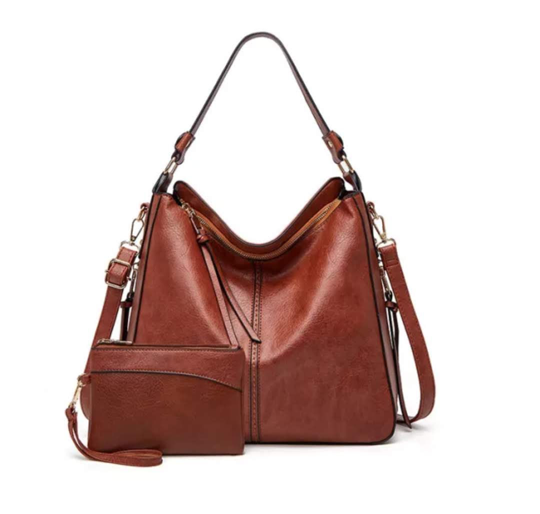Women Leather Hobo Tote Crossbody Large Bucket Shoulder Hand Bag