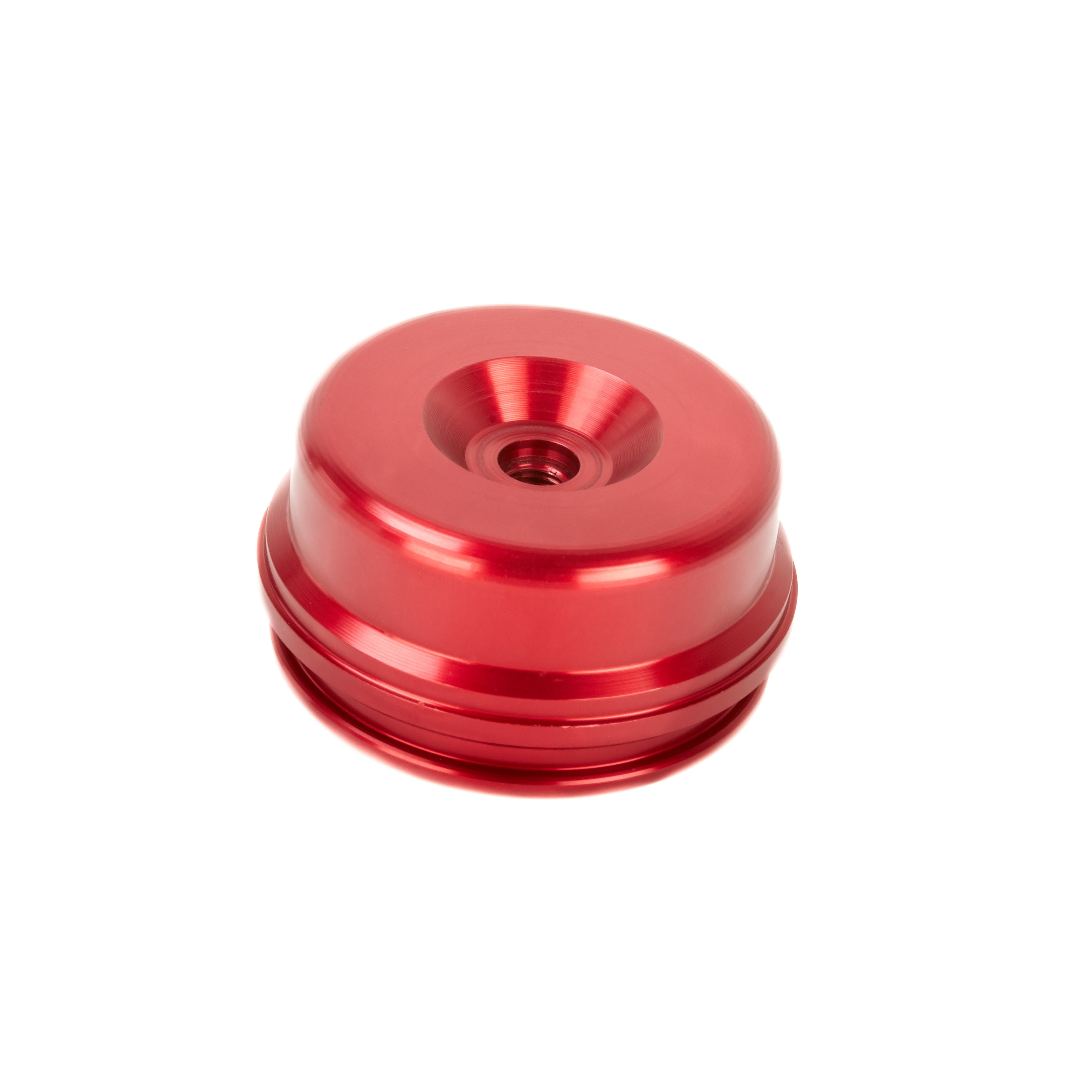 Shock Absorber Reservoir End Cap Extended -inc Valve (KYB 64x20mm) -Red