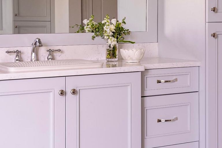Sarasota Estate | Crespo Design Group | Sarasota Interior Designers | Bathroom Sink and Cabinet