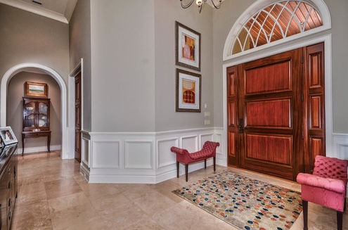 Interior Designer St Petersburg Water Front Home Entry | Crespo Design Group