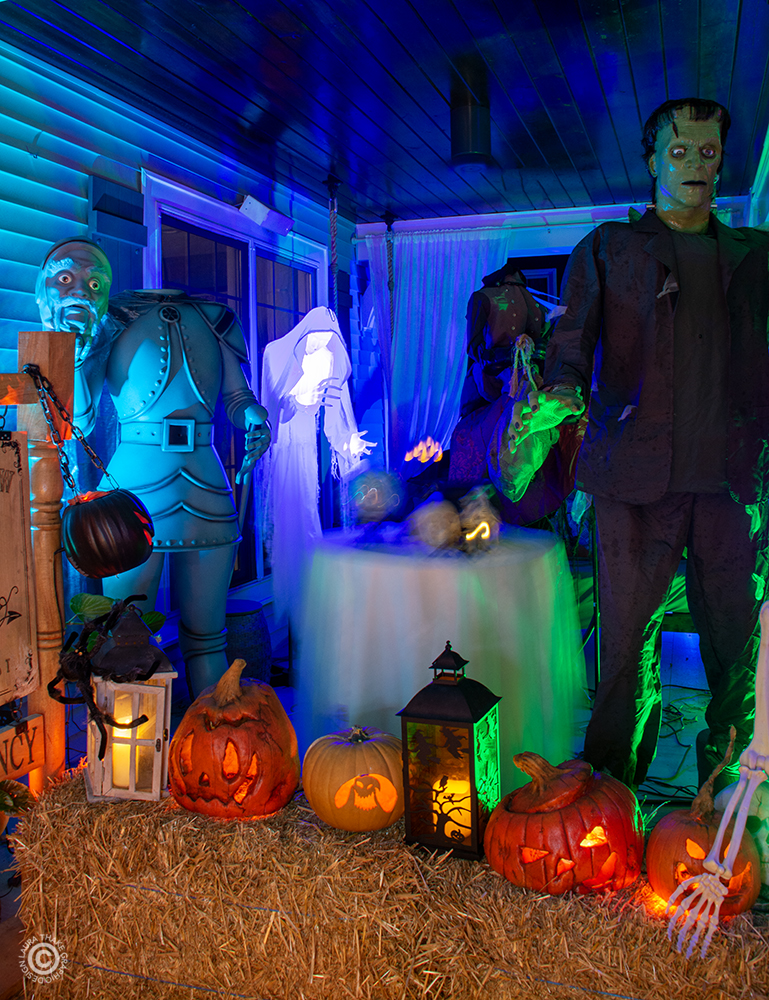 A levitating table and Frankenstein greet you at the front door.