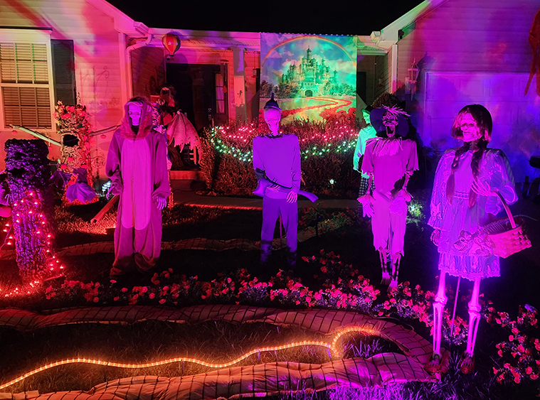 The Wizard Oz, complete with The Lion, The Tin Man, the Scarecrow and Dorothy.