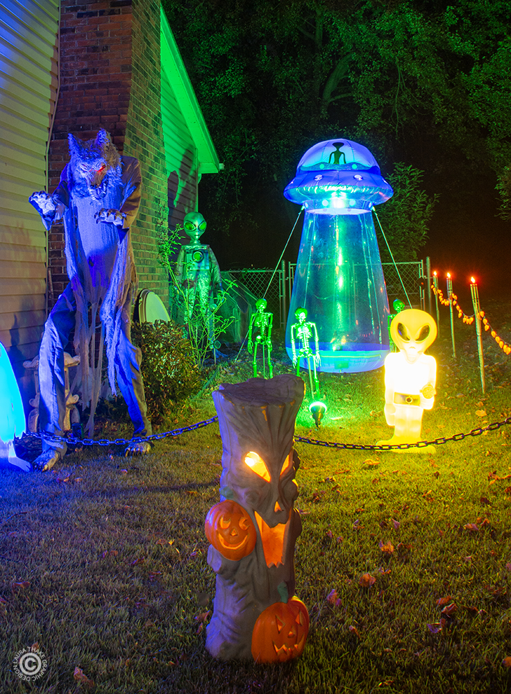 The alien area with a werewolf.