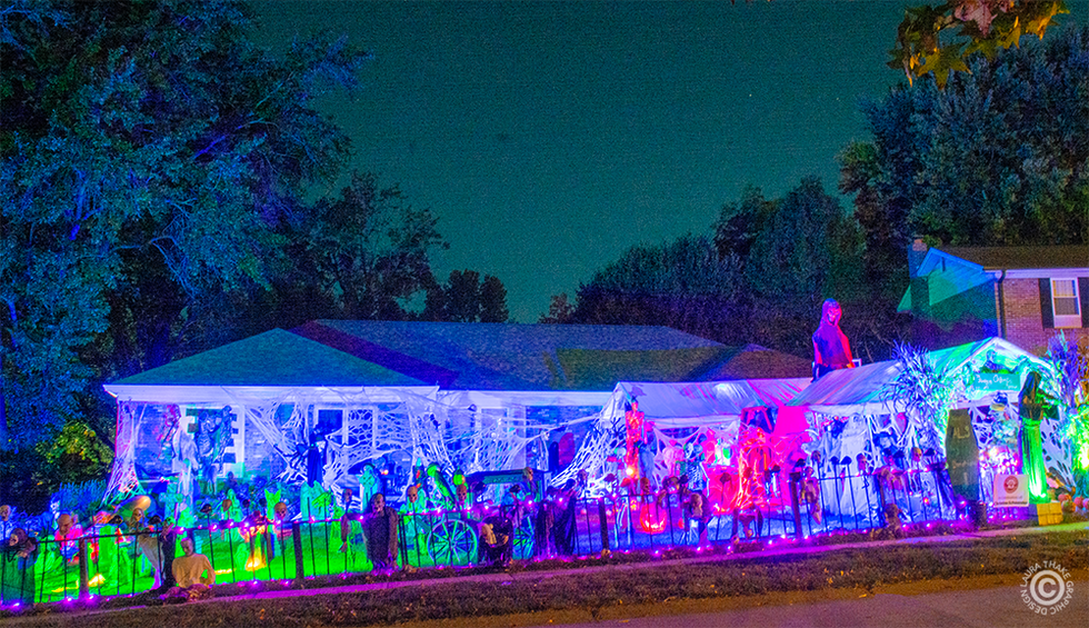 A very scary Halloween house in Oakville with all the gore you could possible want.