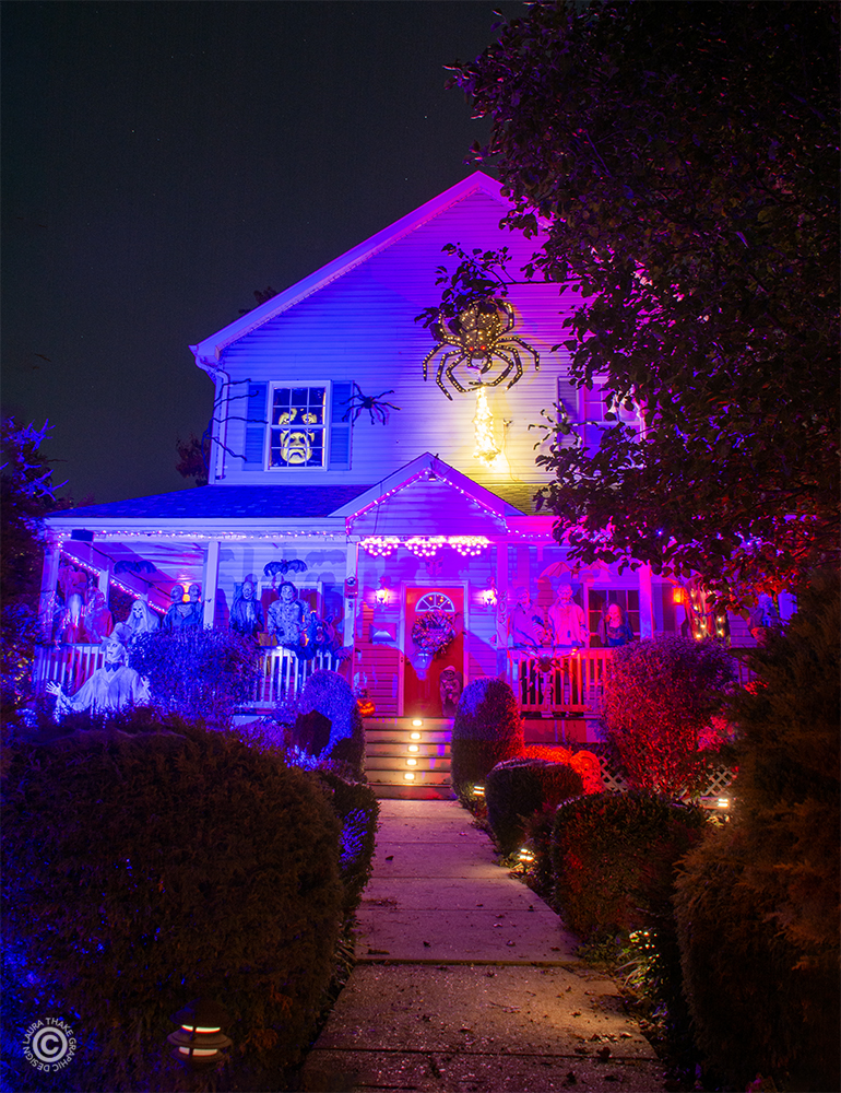 Do not miss the little red girl in the bushes.