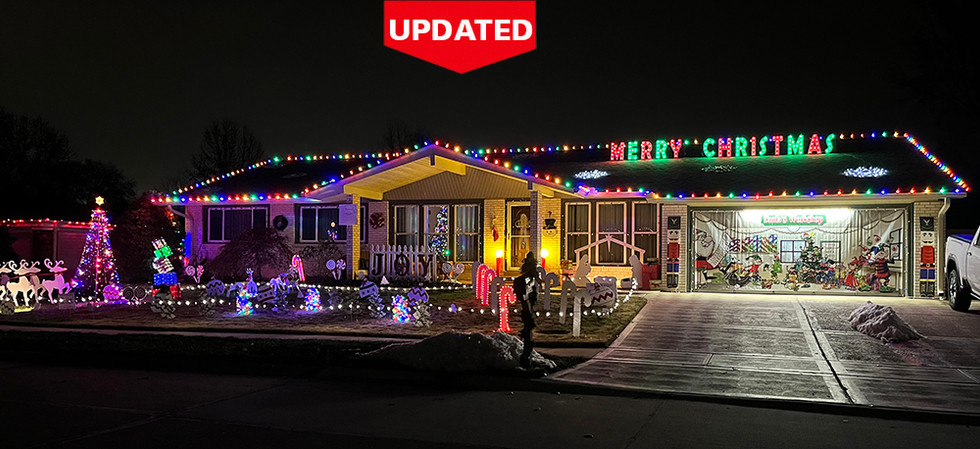 Manchester Mo. has a great display of hand made characters and signs.