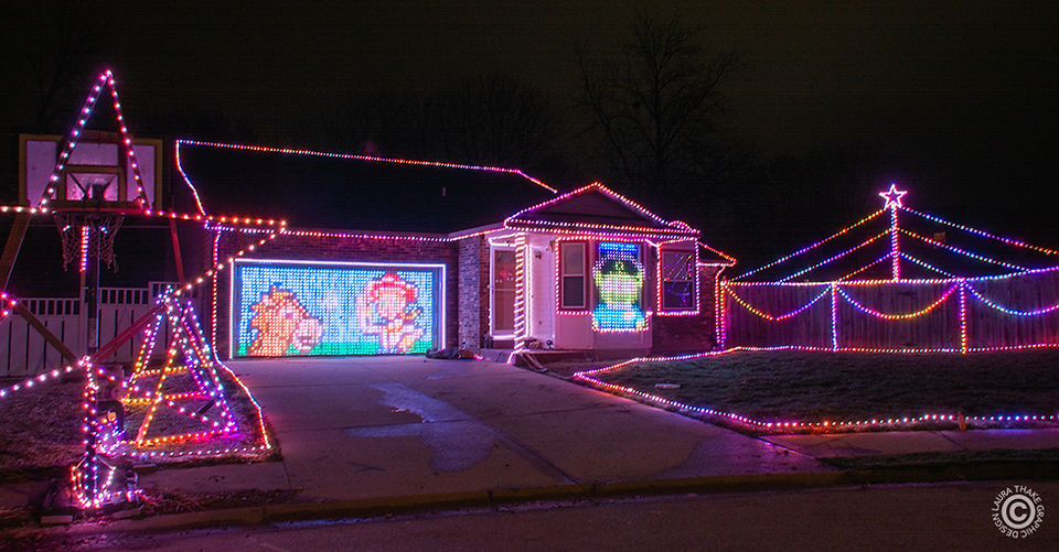 Christmas lights near me in O’Fallon Illinois.