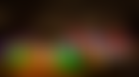 Warm Christmas lights and a nativity scene in the center in East Carondelet Il.