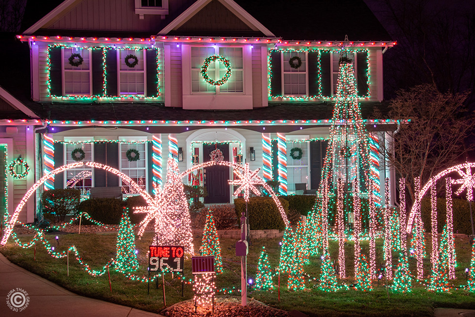 There are multiple layers of lights to see.