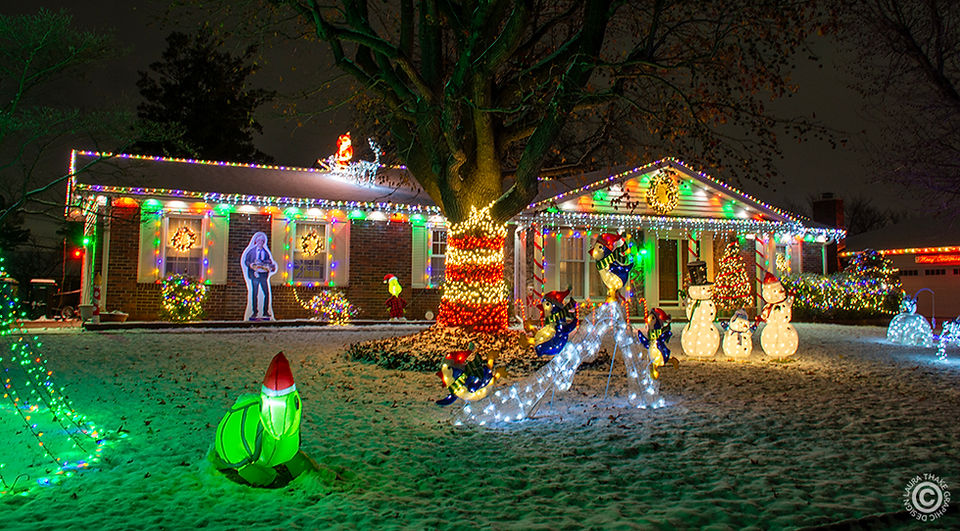Look for the sliding penguins and the snowmen!