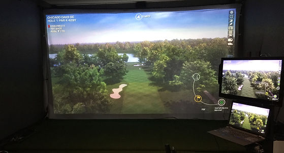 Golf sim layout