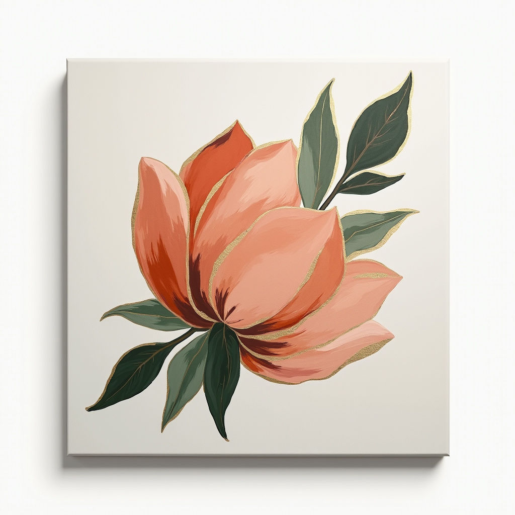 Earthy Bloom Canvas
