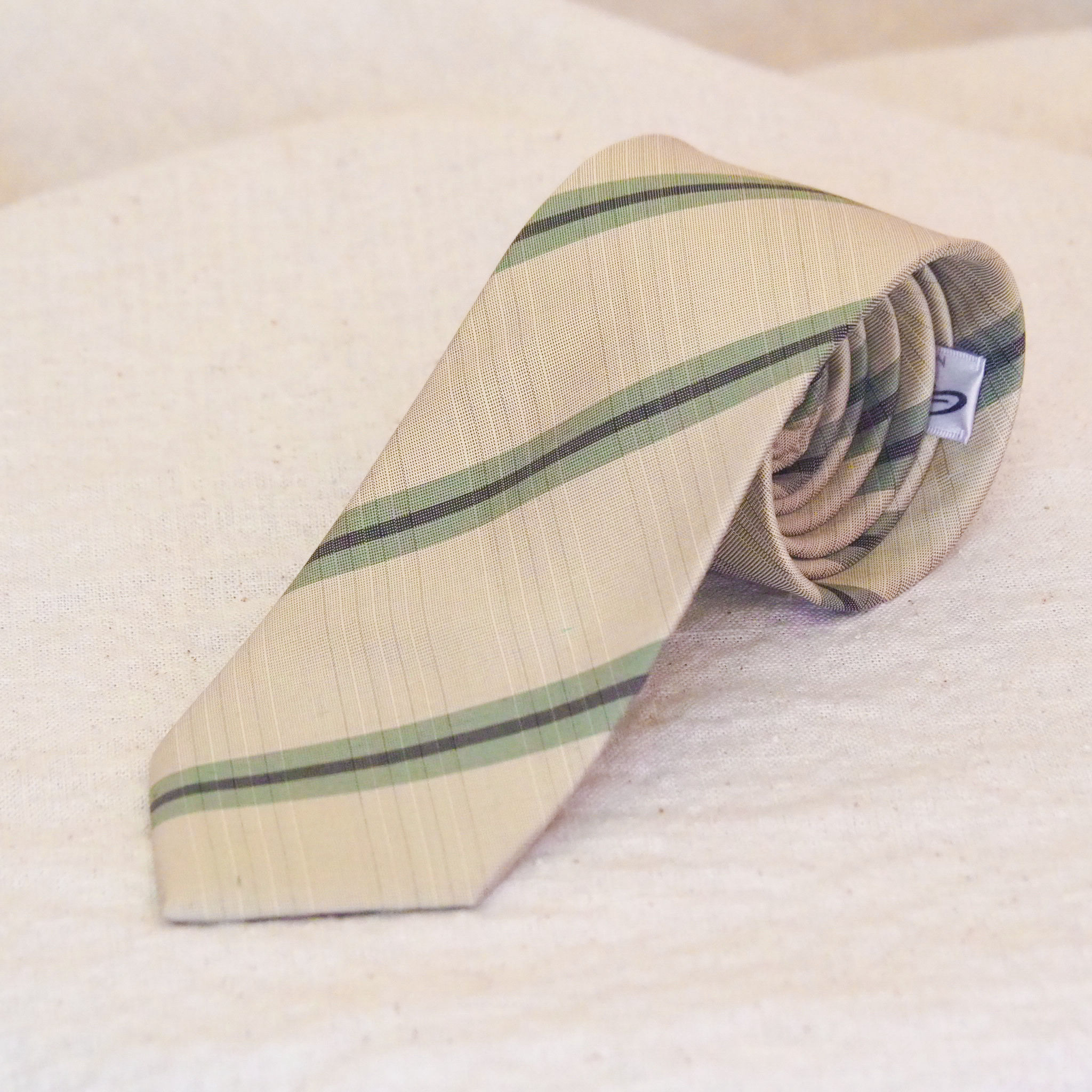 CI96 Sahara เนคไทผ้าไหมลายเกร็ดเต่า