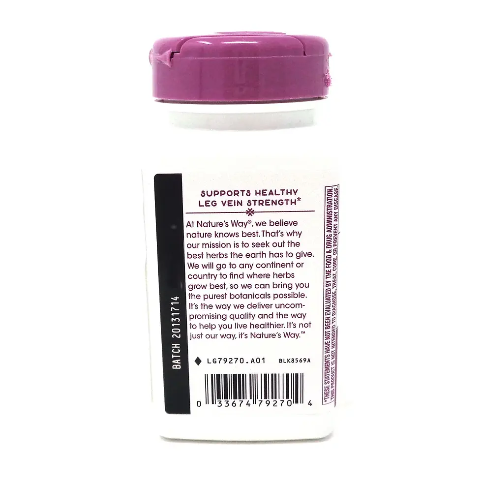 Miniatura: NATURES WAY LEG VEINS STANDARDIZED 60 VCAPS