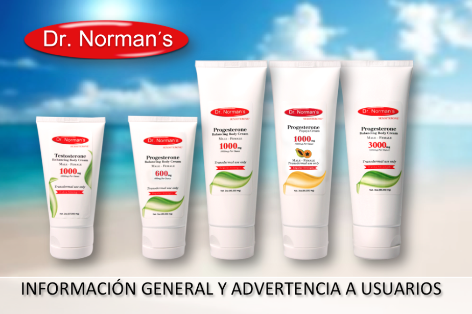 Progesterona y Testosterona Dr. Norman's