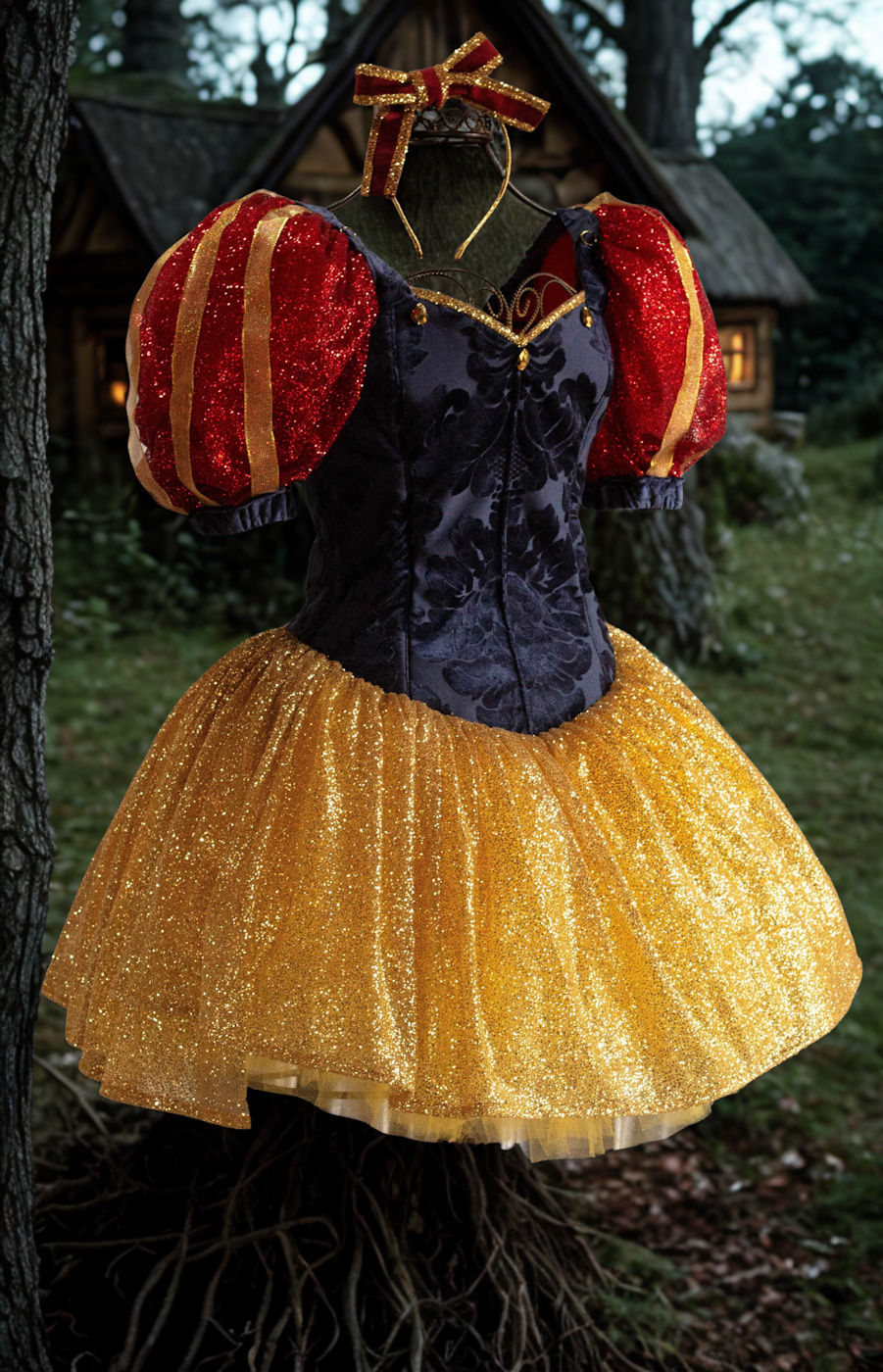 Miniatura: Vestido Branca de Neve adulto luxo inspirado na princesa da Disney