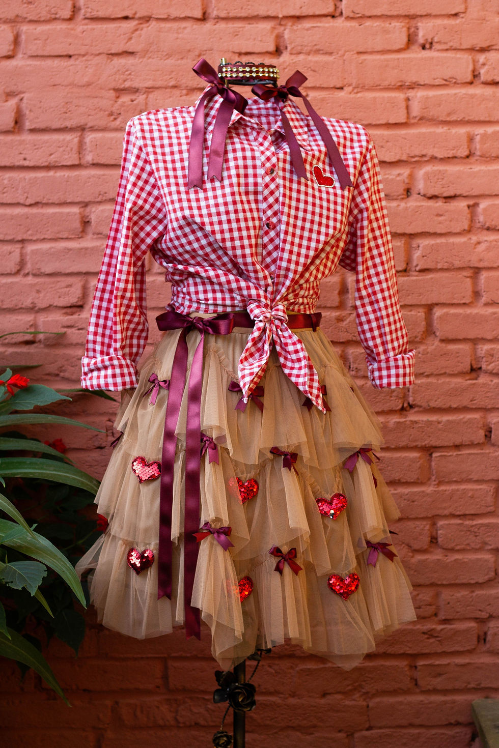 Miniatura: Vestido junino adulto caipira roupas de festa junina