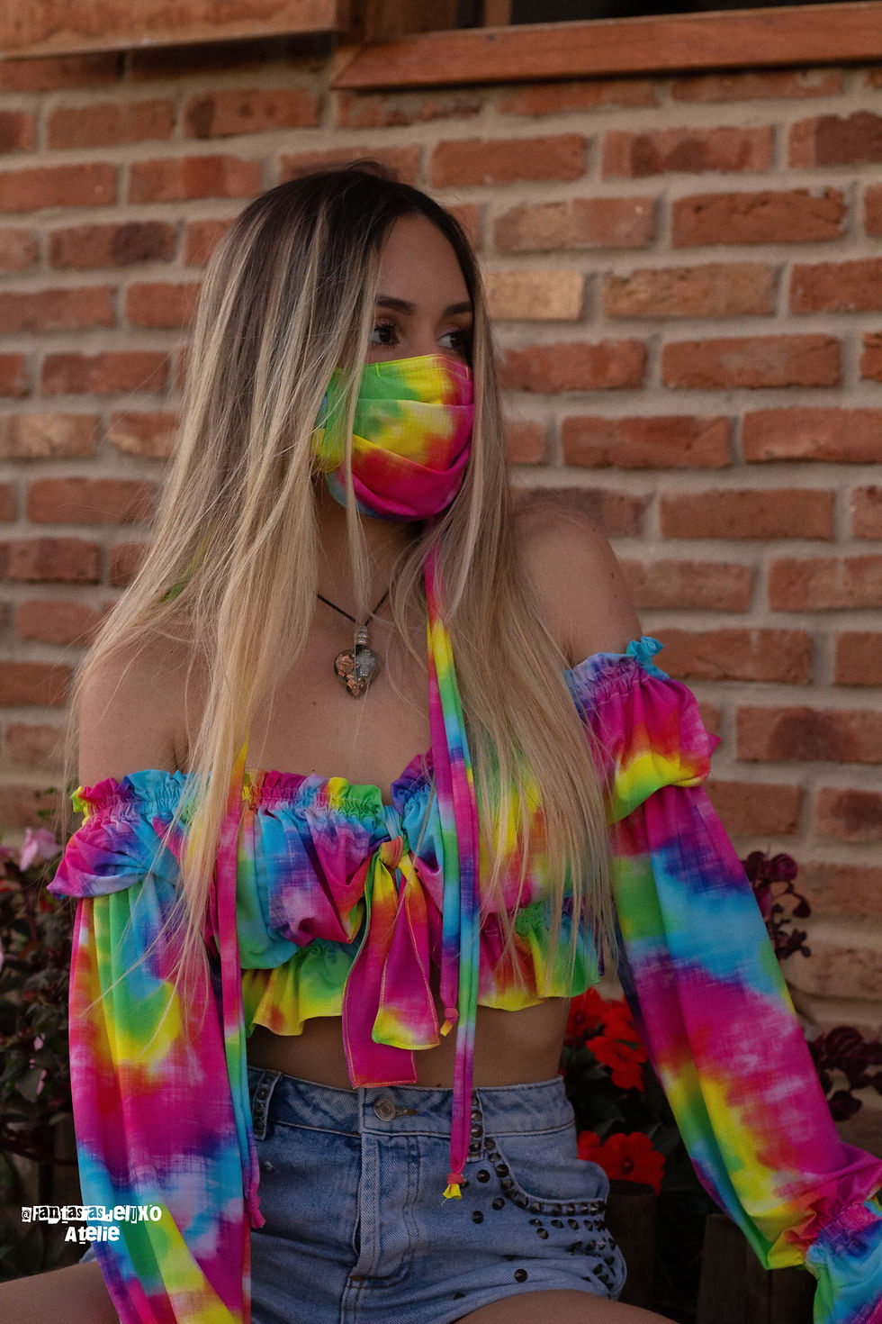 Miniatura: Rainbow Mask (tecido tecnológico)