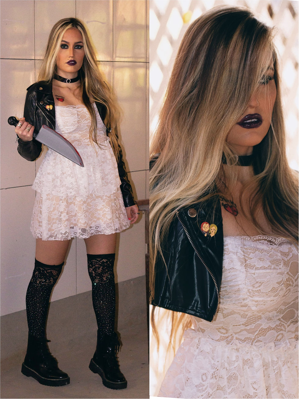 Miniatura: fantasia noiva do chucky halloween