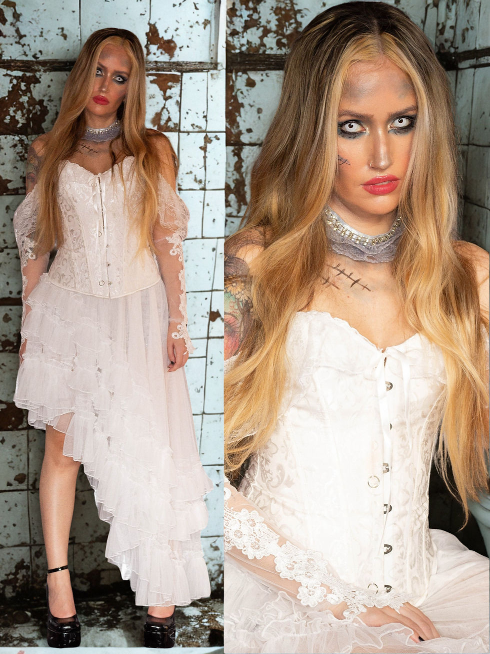 Miniatura: Loira do Banheiro Fantasia Halloween - Dia das Bruxas