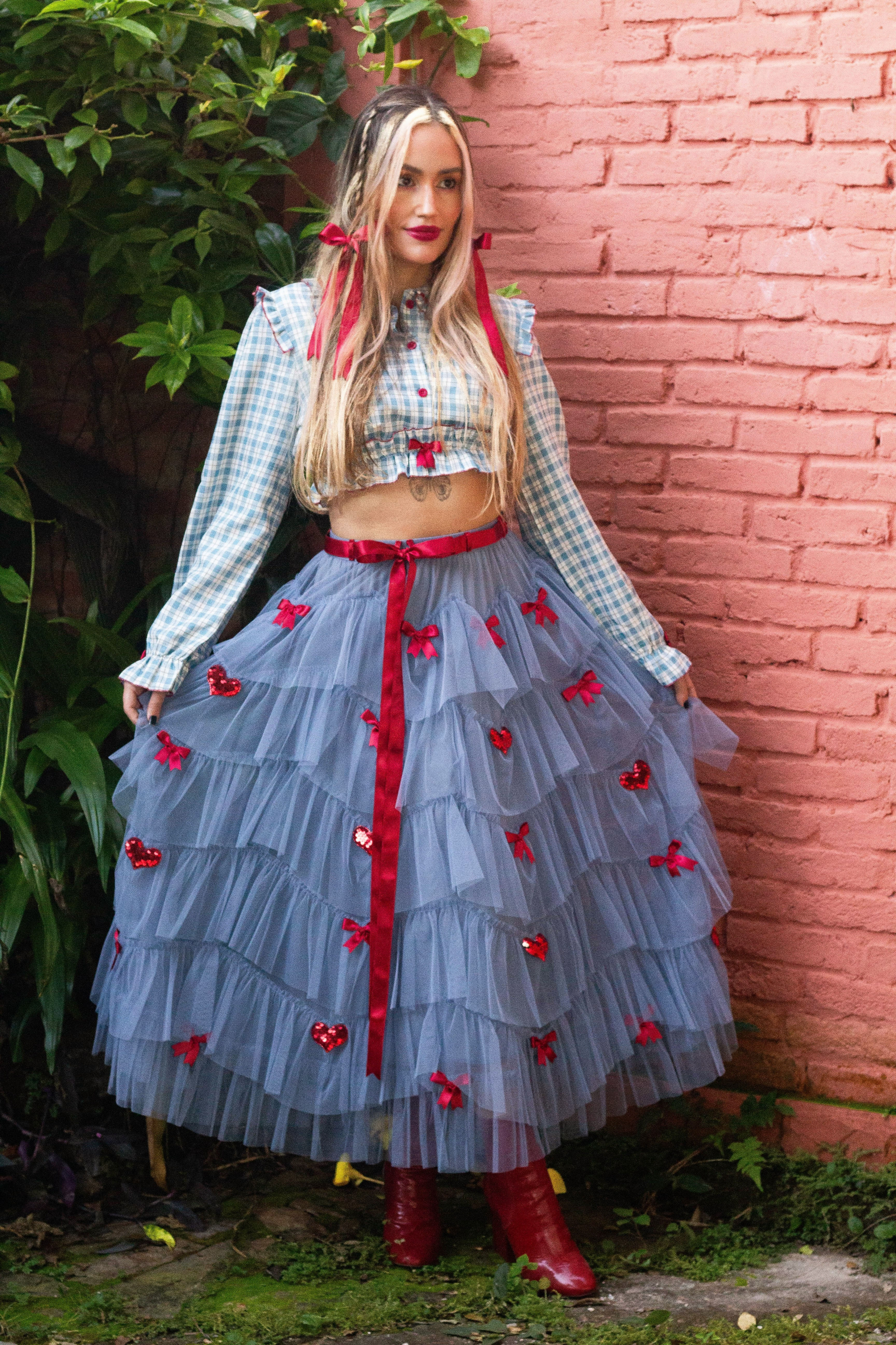 Vestido festa junina adulto caipira chic arraiá look junino de luxo 