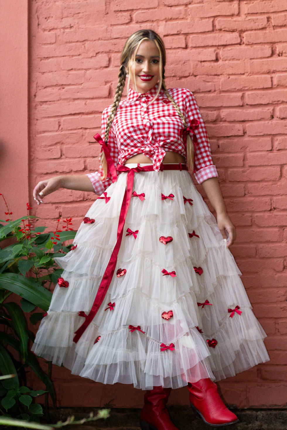 Miniatura: Roupas de festa junina adulto caipira chic look junino