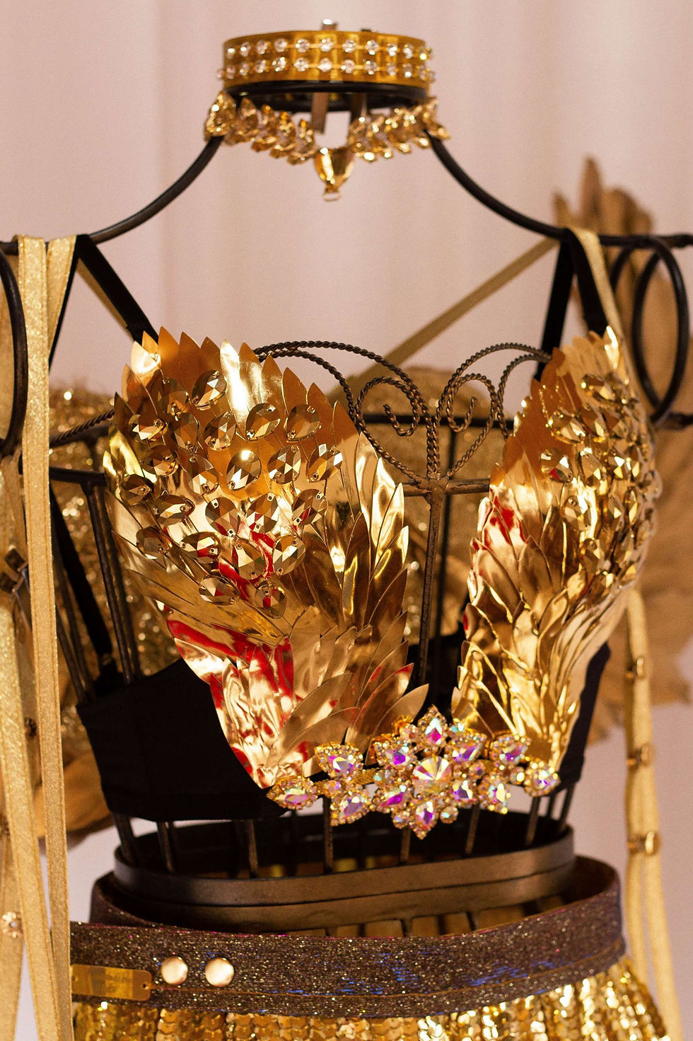 Miniatura: Fantasias de carnaval cupido super luxo completa anjo dourado