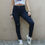 Miniatura: calça jeans cintura alta