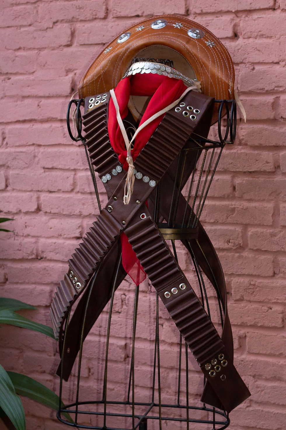 Thumbnail: Acessórios de lampião chapéu cartucheira figurino cangaceiro festa junina 