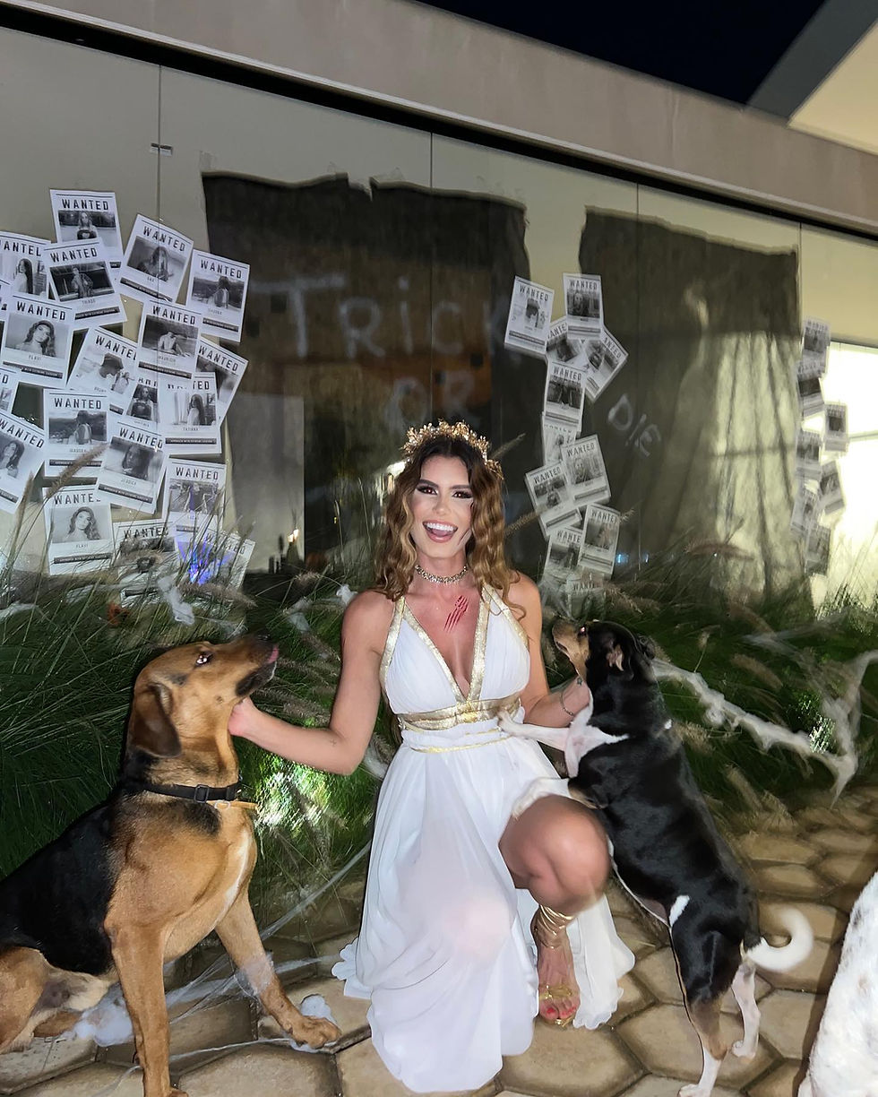 Miniatura: Fantasia branca de Deusa Grega ideal para Carnaval e festas