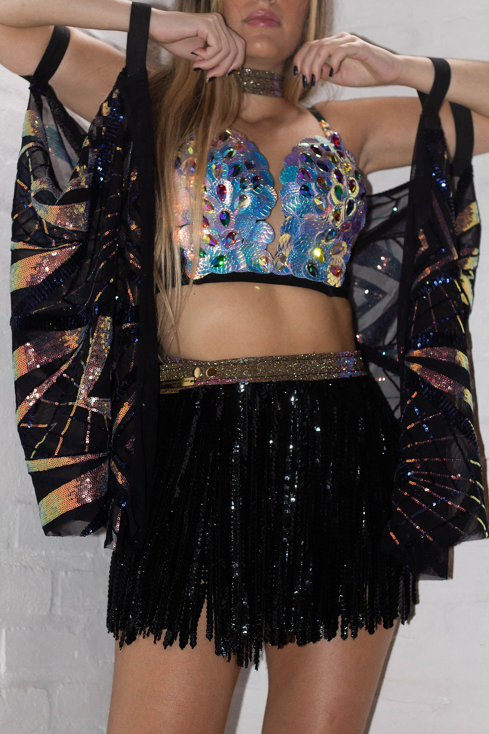 Miniatura: Fantasia borboleta look festival roupa festivais tomorrowland 