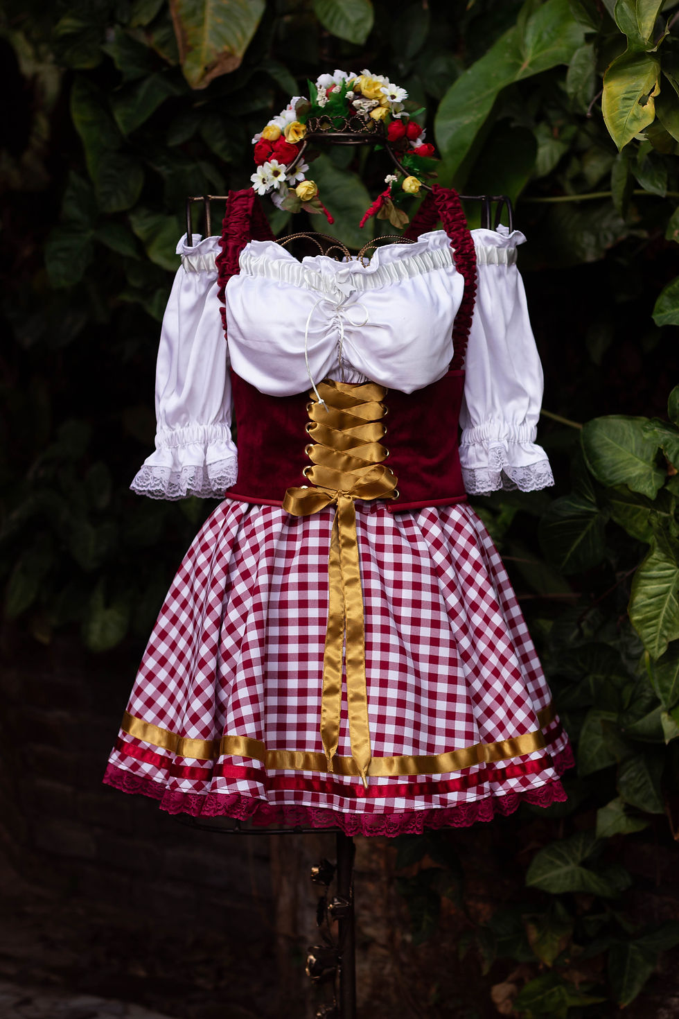 Thumbnail: Caipira Chic vestido junino adulto festa junina quadrilha 