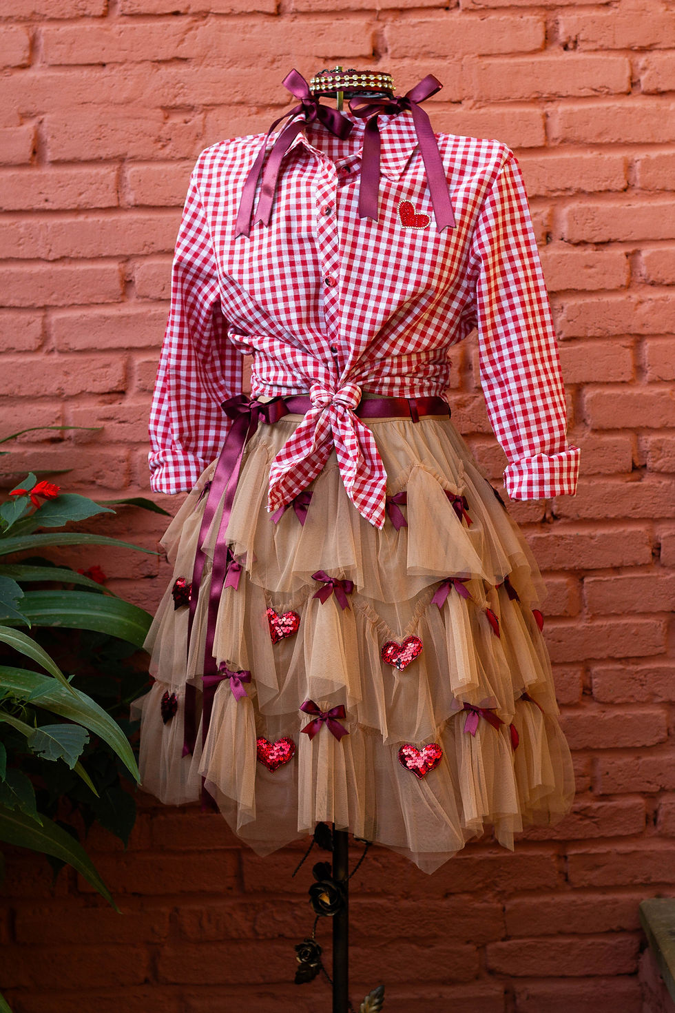 Miniatura: Vestido junino adulto caipira roupas de festa junina