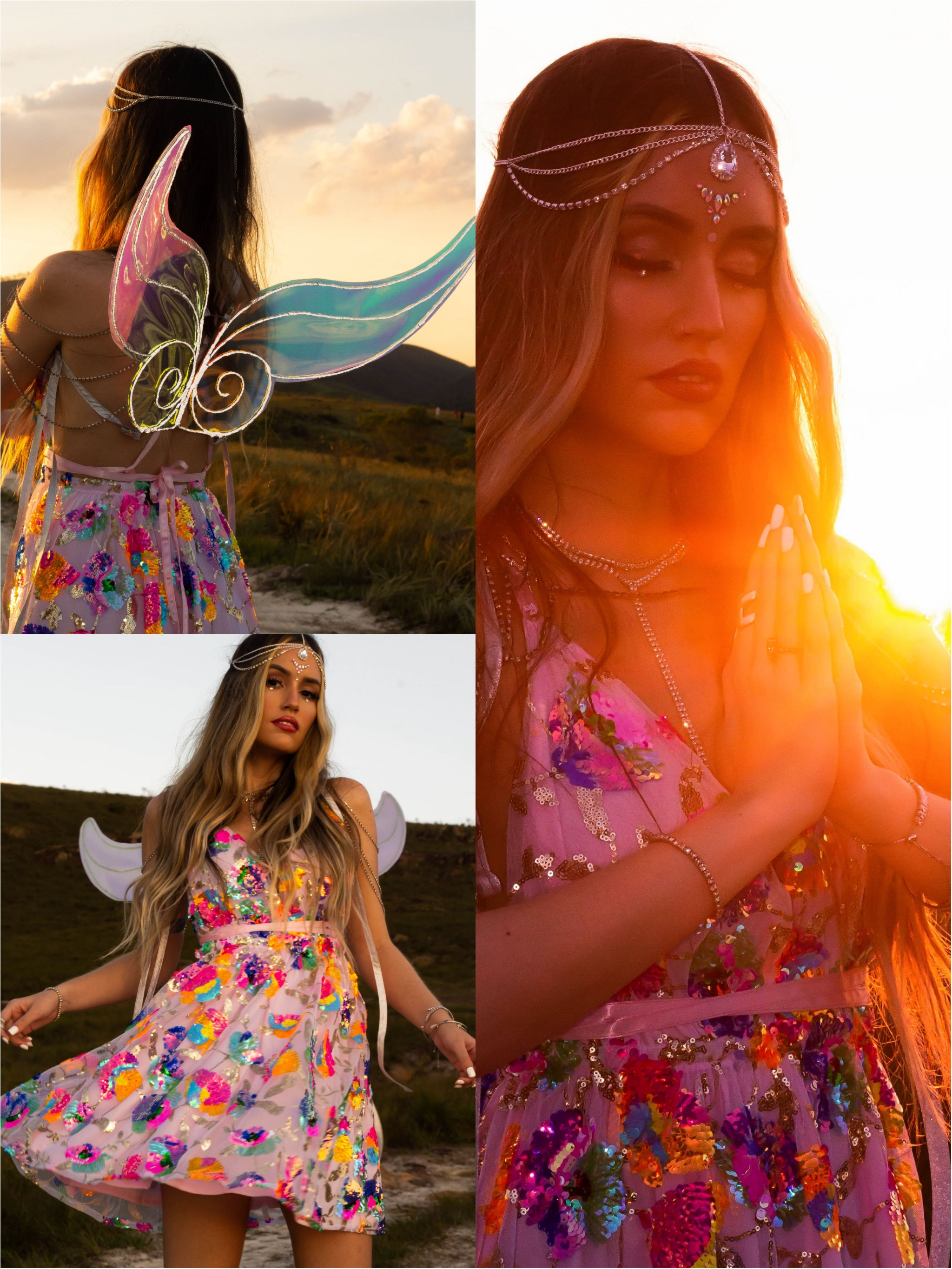 Fada vestido primavera rosa completa fantasia asas fada headpiece festa tule