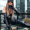 Miniatura: Fantasia Mulher Gato luxo com body e calça em vinil preto ajustado adulto
