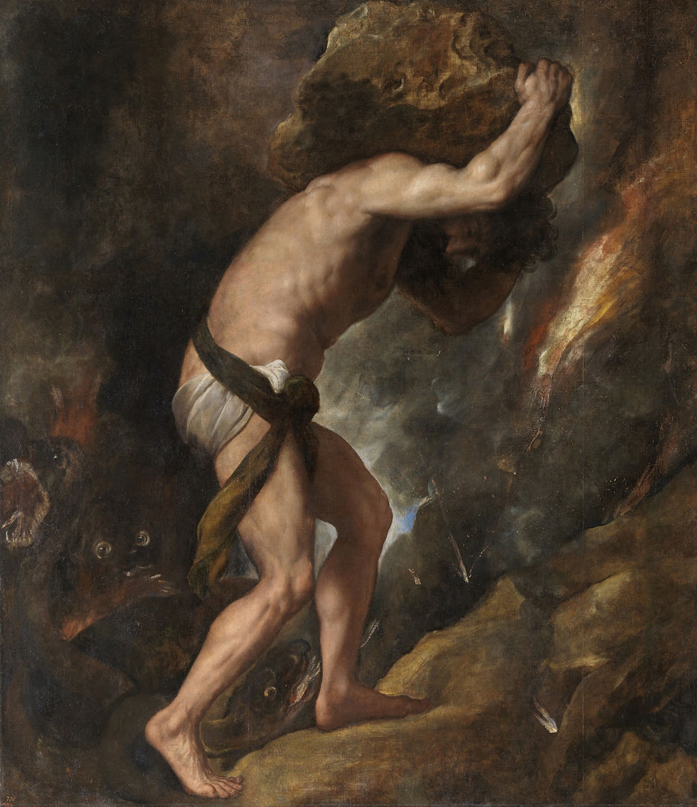 Sísifo | Tiziano (1576)