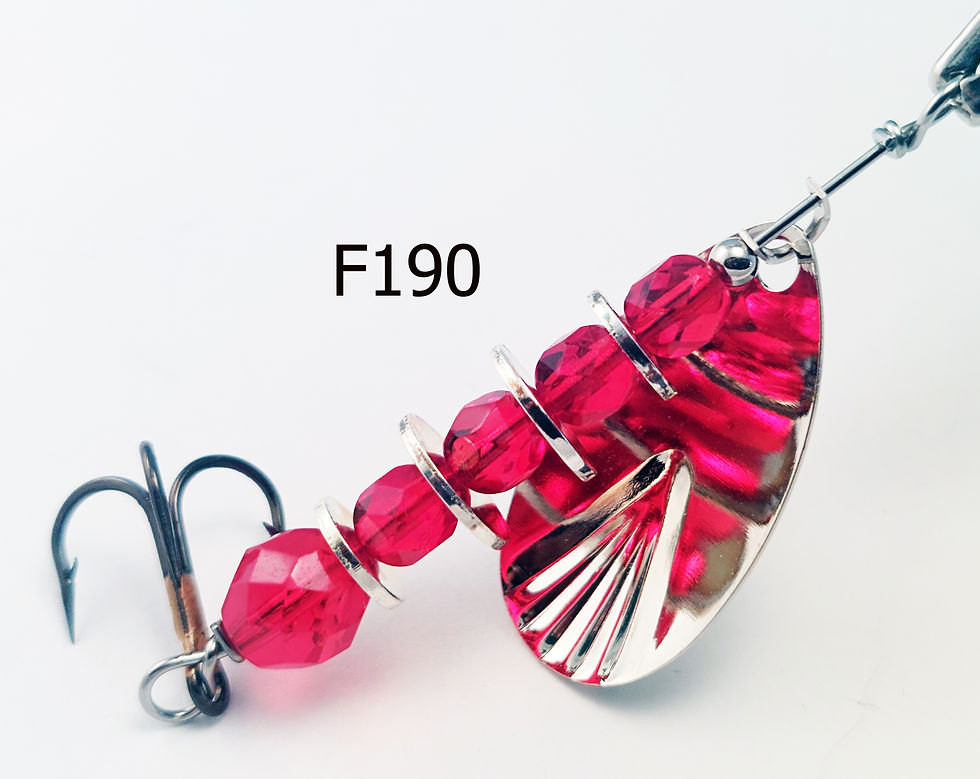 Glass Armadillo trout fishing spinner