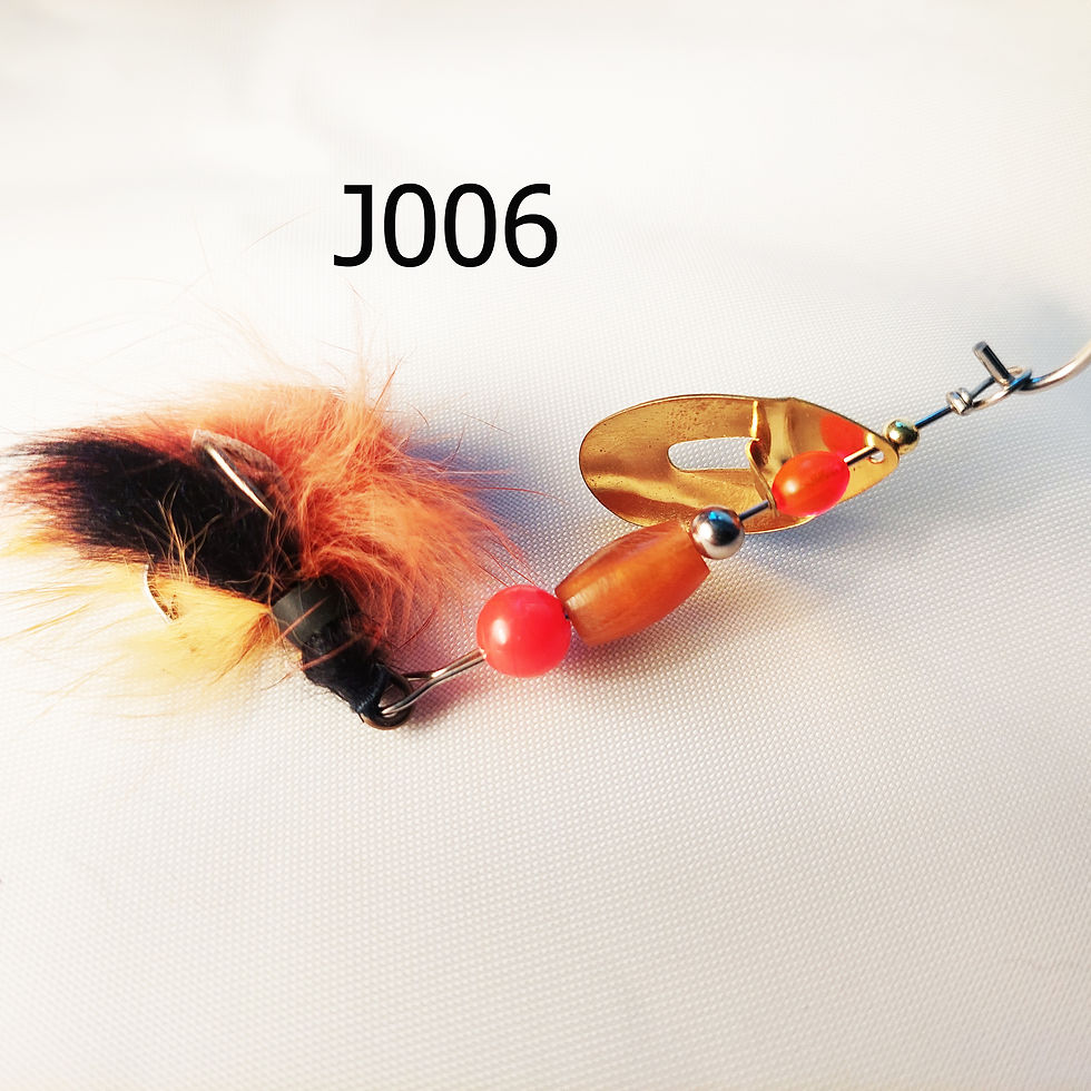 Brown Horn June Bug trout fishing spinner