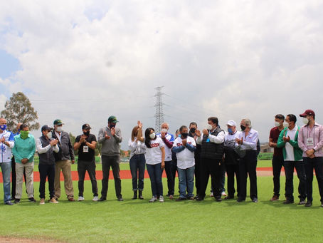EN APEGO AL PROTOCOLO DE DISTANCIAMIENTO SOCIAL, SE REALIZA EL 1ER TORNEO PATRIO DE BÉISBOL TEXCOCO
