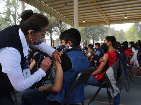 SE VACUNA EN TEXCOCO A MÁS DE 8 MIL MENORES DE 12 Y 13 AÑOS DE EDAD