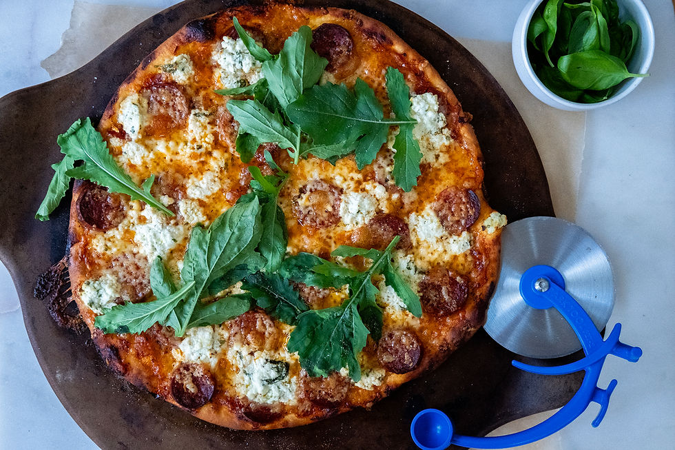Homemade bee sting pizza