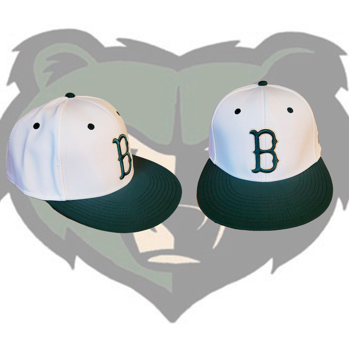 White/Green Game Hats