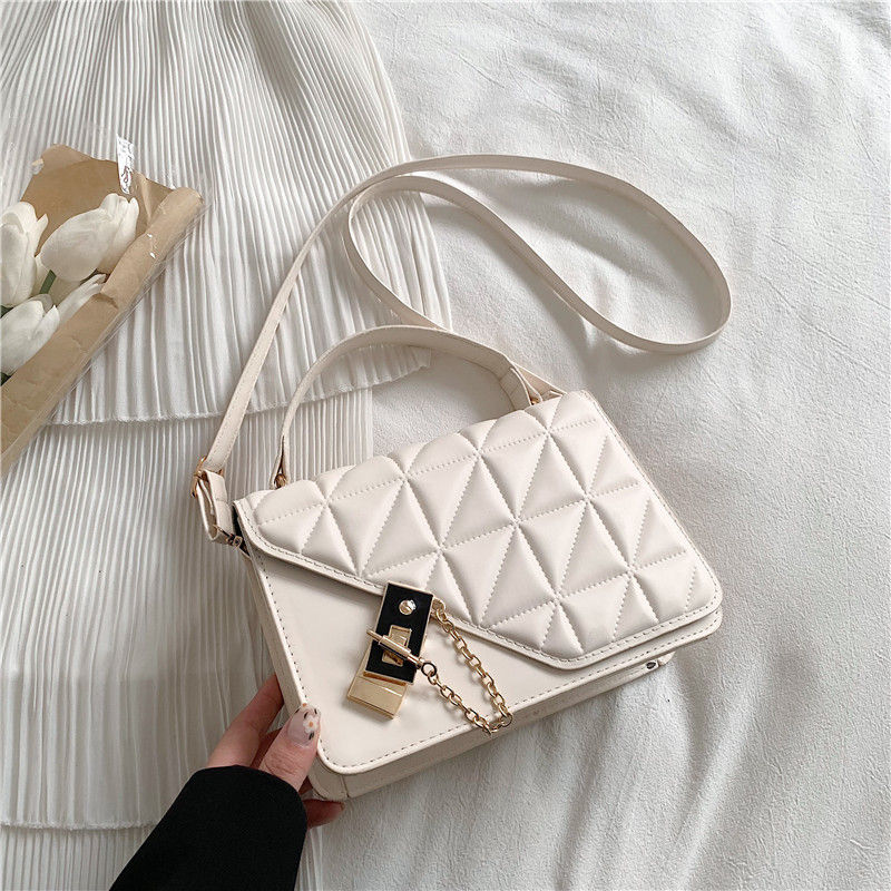 Miniature : Retro Solid Color Small Bag 2023 New Fashionable Crossbody Bag With Western Char